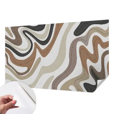 Selbstklebende Fototapete für die Wand mit harmonischen Wellen