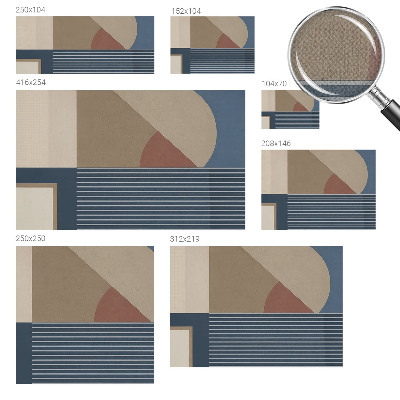 Selbstklebende Fototapete fürs Wohnzimmer Harmonische Geometrie