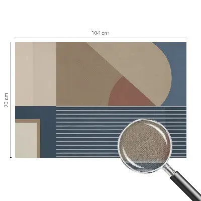 Selbstklebende Fototapete fürs Wohnzimmer mit harmonischem Geometriemotiv