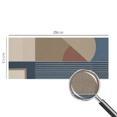 Selbstklebende Fototapete fürs Wohnzimmer mit harmonischem Geometriemotiv
