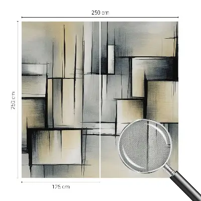 Hochwertige Bildtapete mit abstrakter Geometrie
