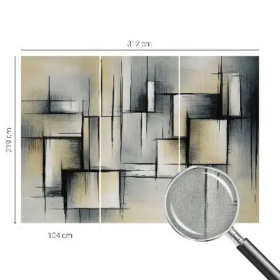 Hochwertige Bildtapete mit abstrakter Geometrie