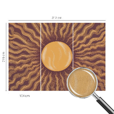 Selbstklebende Fototapete fürs Kinderzimmer Sonnenstrahlen