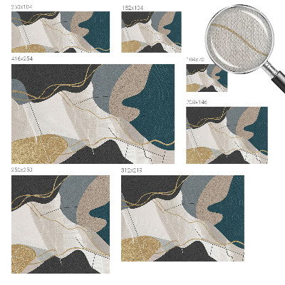 Motivtapete fürs Wohnzimmer Abstrakte Formen