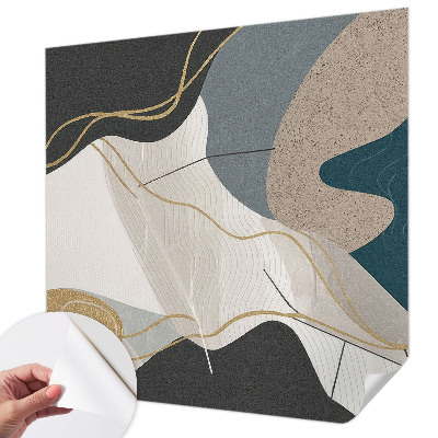 Motivtapete fürs Wohnzimmer Abstrakte Formen