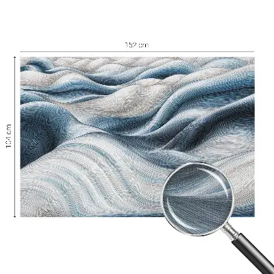 Fototapete in 3D-Optik mit Motiv sanfter Wellen