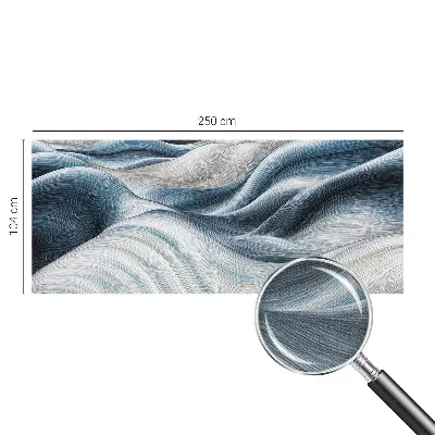 Fototapete in 3D-Optik mit Motiv sanfter Wellen