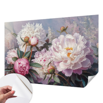 36D-Fototapete fürs Schlafzimmer Pfingstrosenstrauß