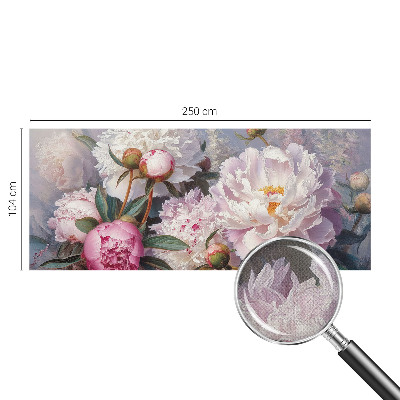 36D-Fototapete fürs Schlafzimmer Pfingstrosenstrauß