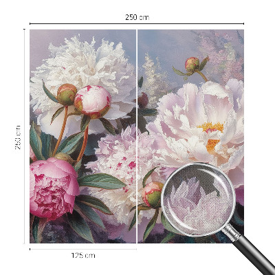 36D-Fototapete fürs Schlafzimmer Pfingstrosenstrauß