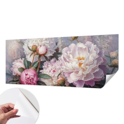 36D-Fototapete fürs Schlafzimmer Pfingstrosenstrauß