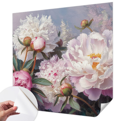 36D-Fototapete fürs Schlafzimmer Pfingstrosenstrauß