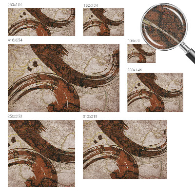 Moderne Fototapete nach Maß Künstlerische Karte