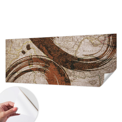 Moderne Fototapete nach Maß Künstlerische Karte