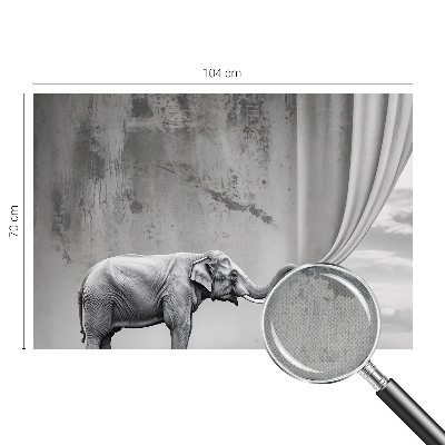 Selbstklebende Fototapete mit surrealistischem Elefantenmotiv