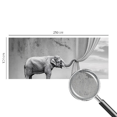 Selbstklebende Fototapete mit surrealistischem Elefantenmotiv