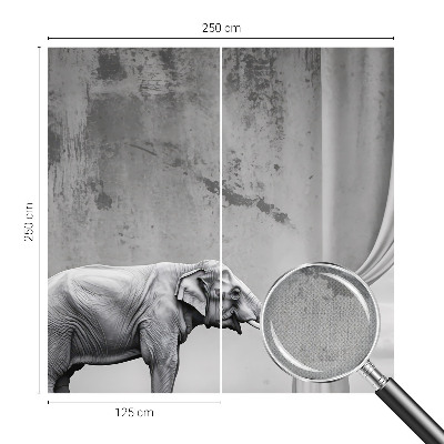 Selbstklebende Fototapete mit surrealistischem Elefantenmotiv