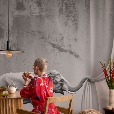 Selbstklebende Fototapete Surrealistischer Elefant