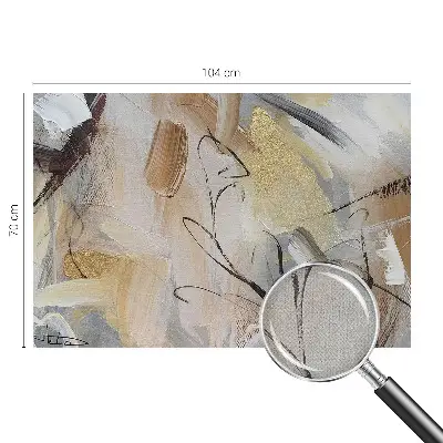 Selbstklebende Fototapete fürs Wohnzimmer mit abstrakter Komposition