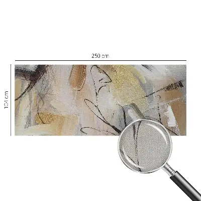 Selbstklebende Fototapete fürs Wohnzimmer mit abstrakter Komposition