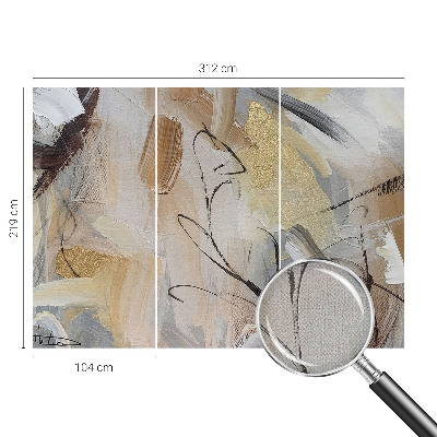 Selbstklebende Fototapete fürs Wohnzimmer Abstrakte Komposition