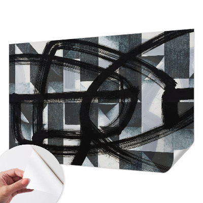 Selbstklebende Fototapete fürs Schlafzimmer Ausdrucksstarke Geometrie