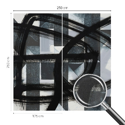 Selbstklebende Fototapete fürs Schlafzimmer Ausdrucksstarke Geometrie