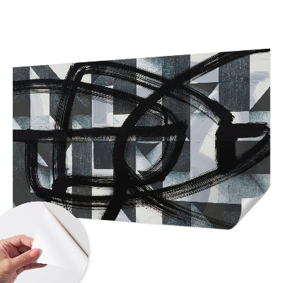 Selbstklebende Fototapete fürs Schlafzimmer Ausdrucksstarke Geometrie