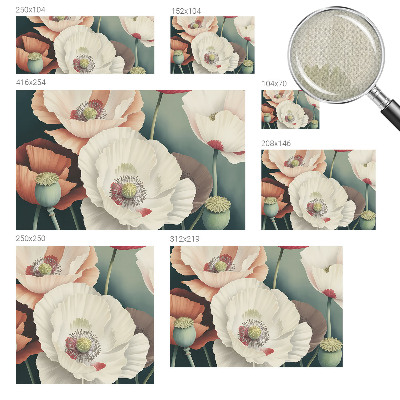 37D-Fototapete Blumenschönheit