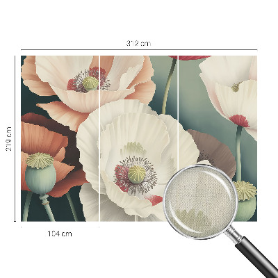 37D-Fototapete Blumenschönheit