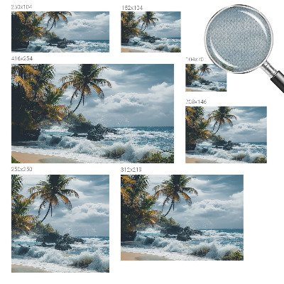 Fototapete nach Maß mit einem Motiv eines exotischen Strandes