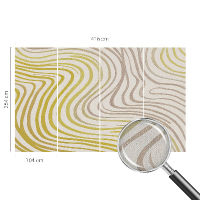 37D-Fototapete fürs Wohnzimmer Flüssige Eleganz