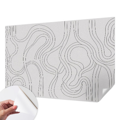 Moderne Fototapete nach Maß mit Bio‑Linien‑Motiv