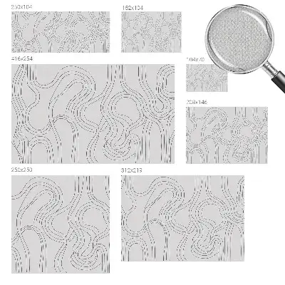 Moderne Fototapete nach Maß mit Bio‑Linien‑Motiv
