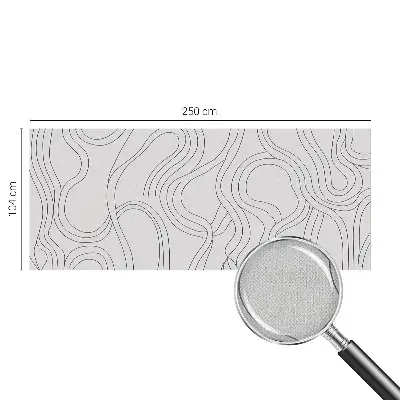 Moderne Fototapete nach Maß mit Bio‑Linien‑Motiv