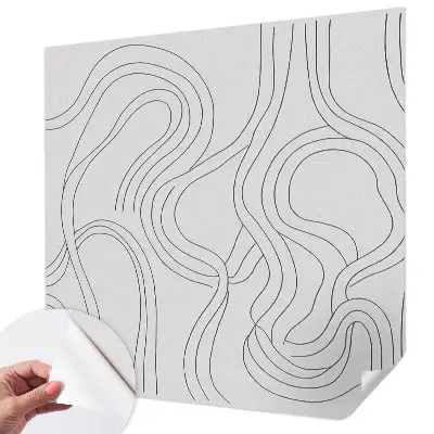 Moderne Fototapete nach Maß mit Bio‑Linien‑Motiv