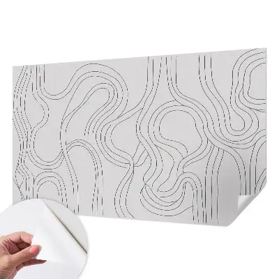 Moderne Fototapete nach Maß mit Bio‑Linien‑Motiv