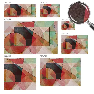 Motivtapete nach Maß mit geometrischer abstraktion