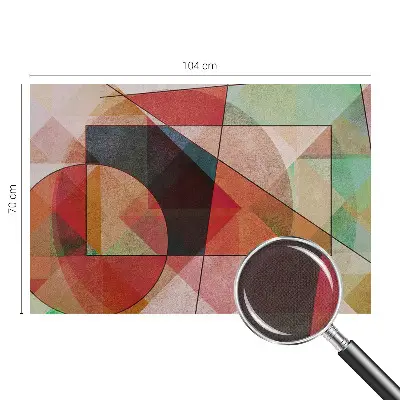 Motivtapete nach Maß mit geometrischer abstraktion