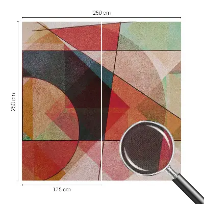 Motivtapete nach Maß mit geometrischer abstraktion
