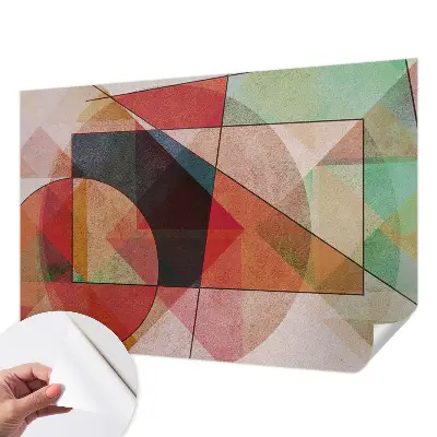 Motivtapete nach Maß mit geometrischer abstraktion