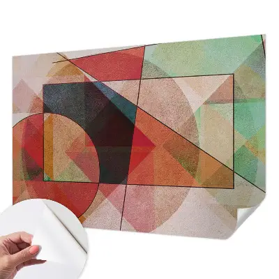 Motivtapete nach Maß mit geometrischer abstraktion