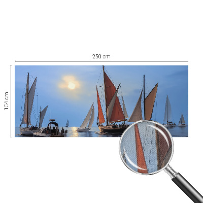 Motivtapete fürs Wohnzimmer mit Segelmotiven für maritime Wohnraumdekoration