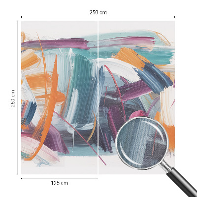 Selbstklebende Fototapete fürs Kinderzimmer Energetische Striche