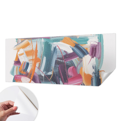 Selbstklebende Fototapete fürs Kinderzimmer Energetische Striche