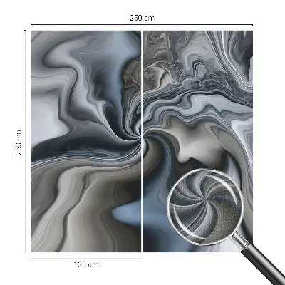 Selbstklebende Fototapete fürs Wohnzimmer mit Motiv wirbelnder Wolken