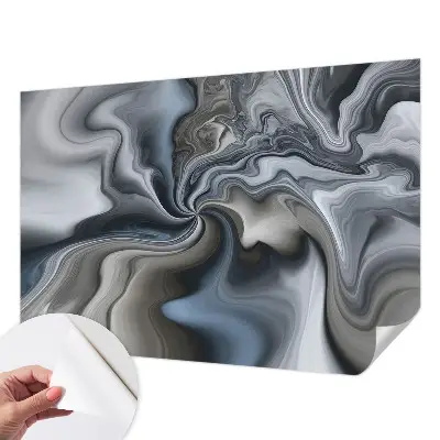 Selbstklebende Fototapete fürs Wohnzimmer mit Motiv wirbelnder Wolken