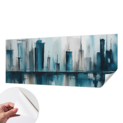 Selbstklebende Fototapete fürs Schlafzimmer mit Stadtlandschaften als Motiv