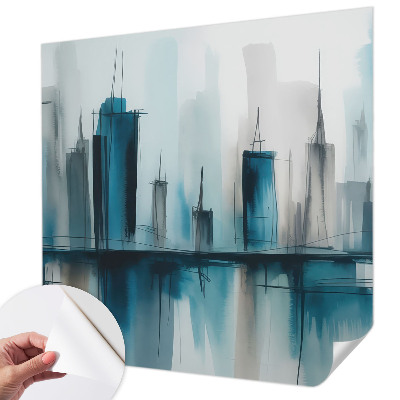 Selbstklebende Fototapete fürs Schlafzimmer mit Stadtlandschaften als Motiv