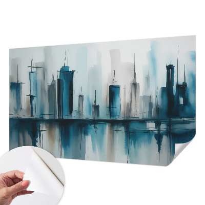 Selbstklebende Fototapete fürs Schlafzimmer mit Stadtlandschaften als Motiv